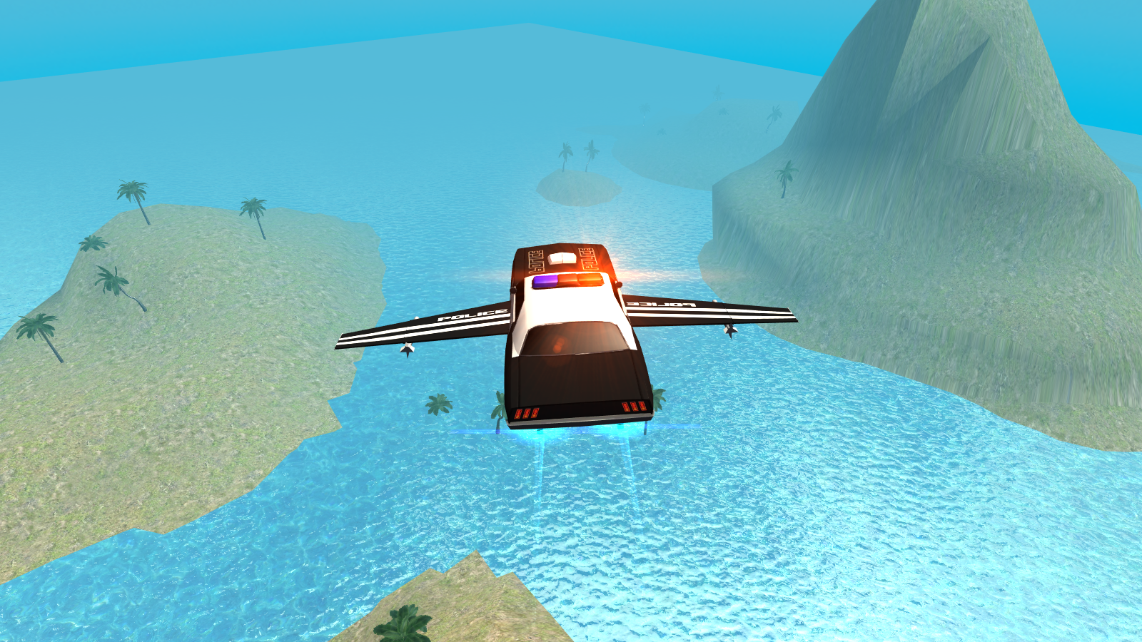 Flying Car Free: Police Chase截图4