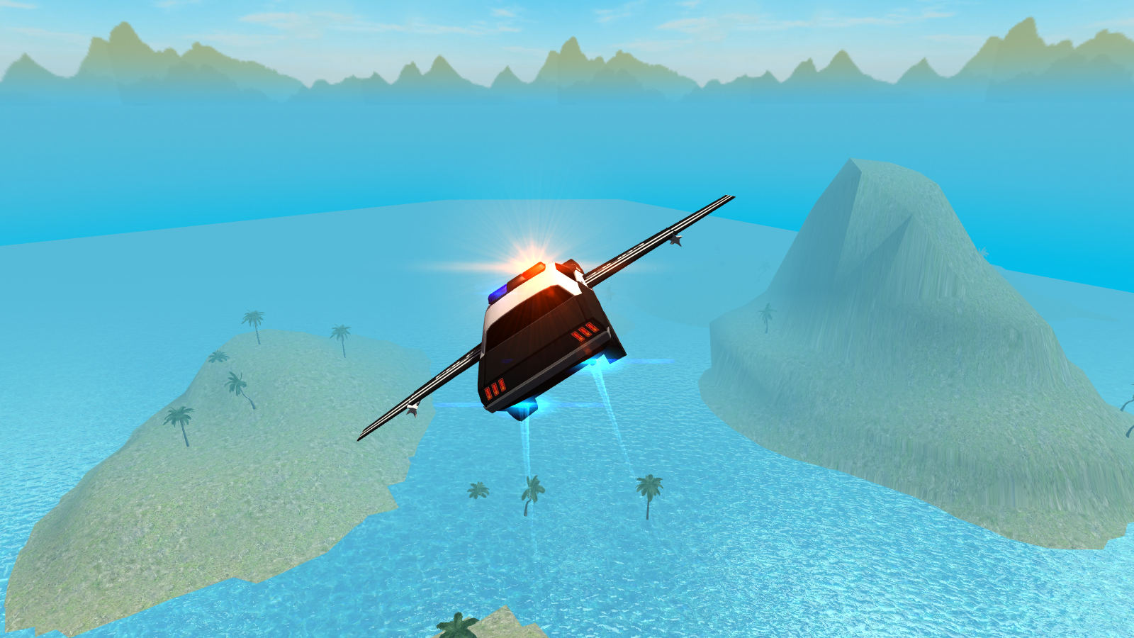 Flying Car Free: Police Chase截图3