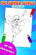 Superhero Girls Coloring Game截图3