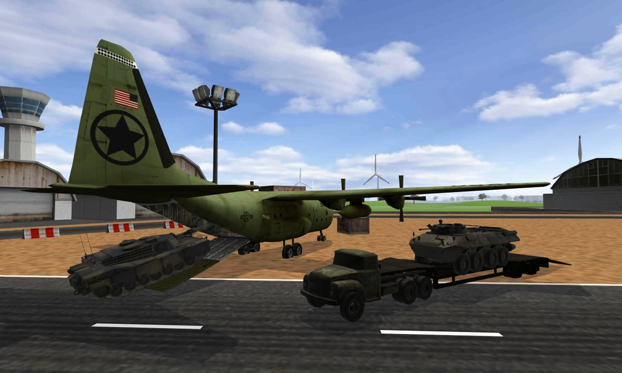 Army plane cargo simulator 3D截图5