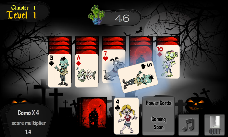 Zombie Solitaire Game截图5