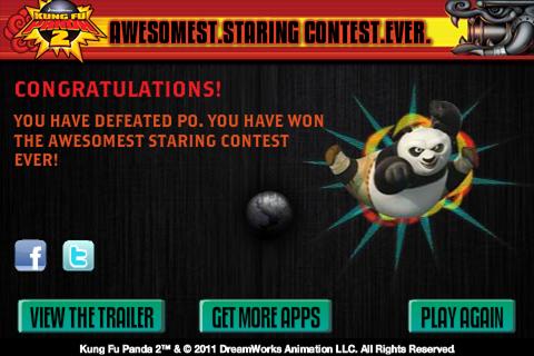 Kung Fu Panda Staring Contest截图5