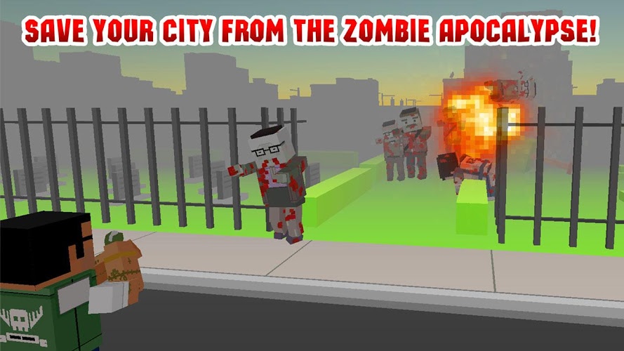 Cube Wars: Zombie Shooter 3D截图3