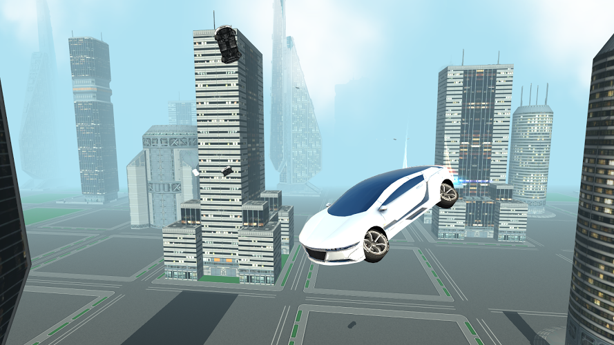 Futuristic Flying Car Driving截图1