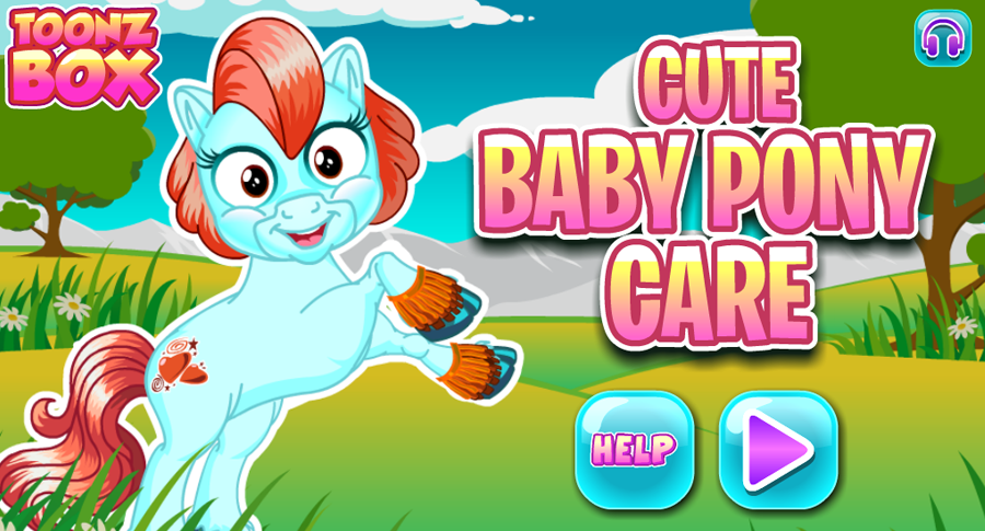 Cute Baby Pony Care Games截图1