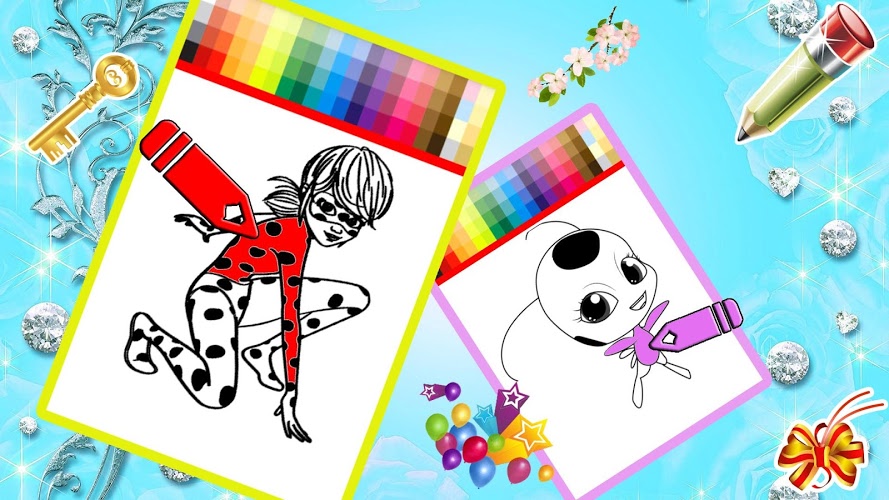 Ladybug Coloring Book截图3