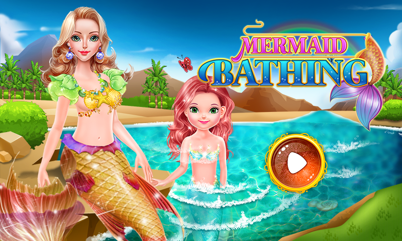 mermaid bathing girls games截图1