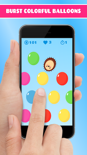 Hedgy Pop and colored balloons.截图2