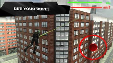 Green Rope Ninja Hero in The City截图2