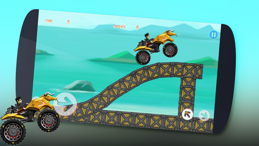 Crazy monster bike Hill Race截图1