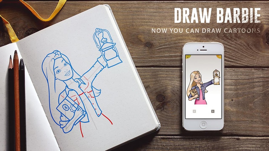 How to Draw Barbie dolls截图5