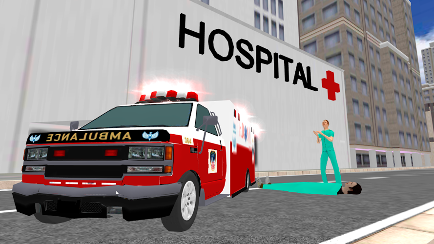 Ambulance Simulator 2014 3D截图1