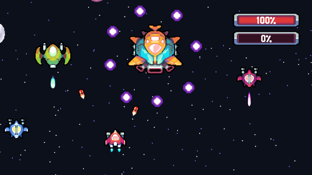 Pixel Journey: 2D Space shooter截图3