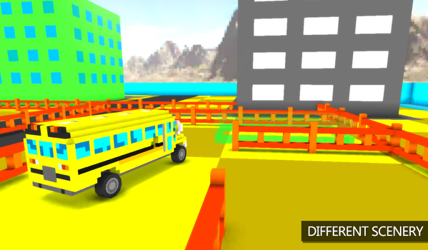 Blocky Bus Parking截图2