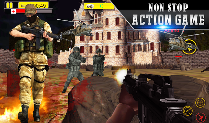 Lone Sniper Army Shooter 3D截图1