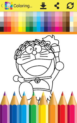 Coloring Game Dorae The Cat截图5