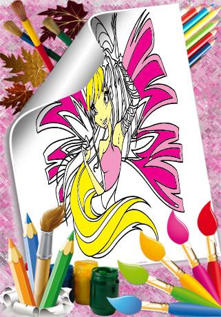 Coloring Pages Bloom Winx截图3