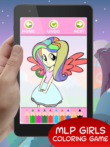 Coloring - Equesteria MLP Girl截图4