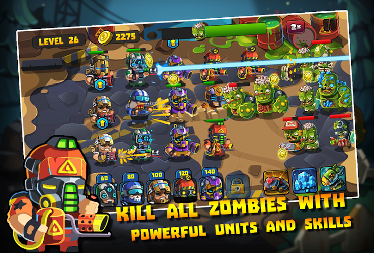 Zombie Defense Tower vs SWAT截图1