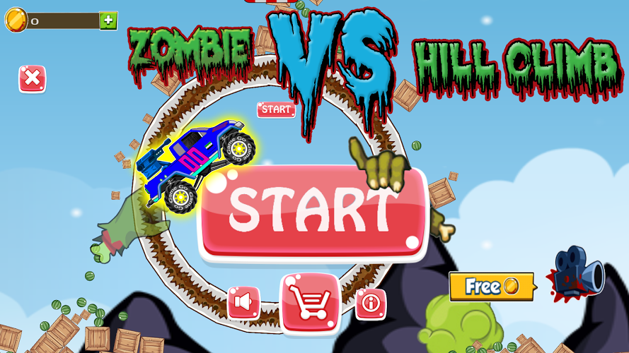 Zombie Vs Hill Climb截图4