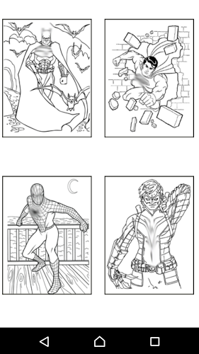 Coloring Super Heroes for Kids截图5