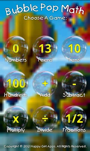 Bubble Pop Math Kids Game Free截图1