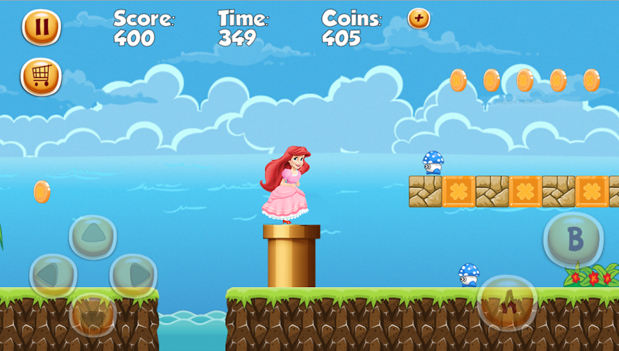 Adventures Ariel Princess Run截图5