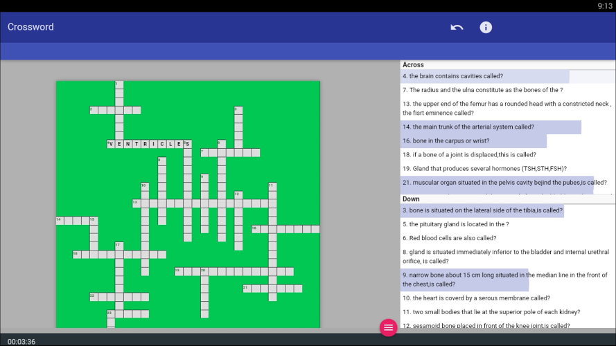 medical crossword截图4