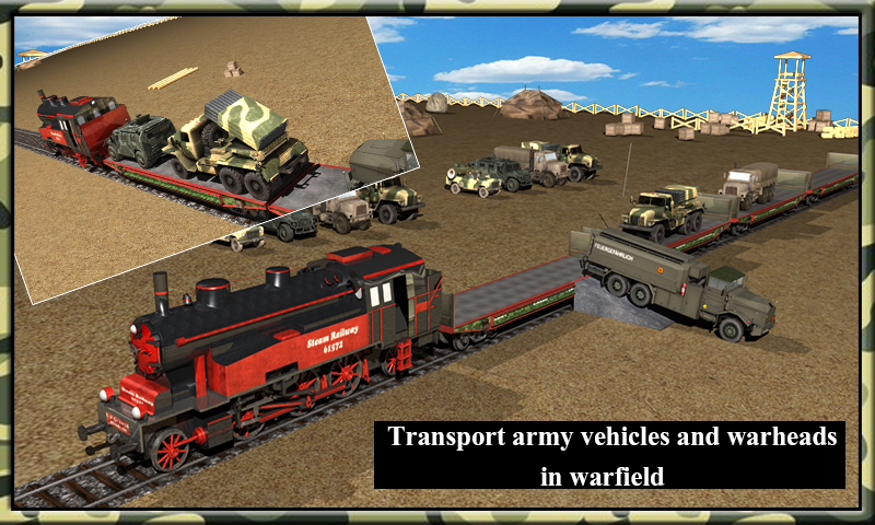 Army Vehicles Transport Train截图2