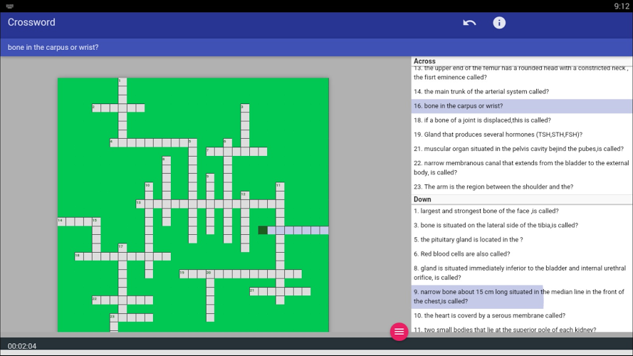 medical crossword截图2