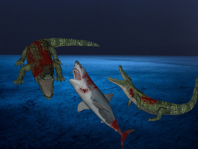 Shark Crocodile Fight截图3