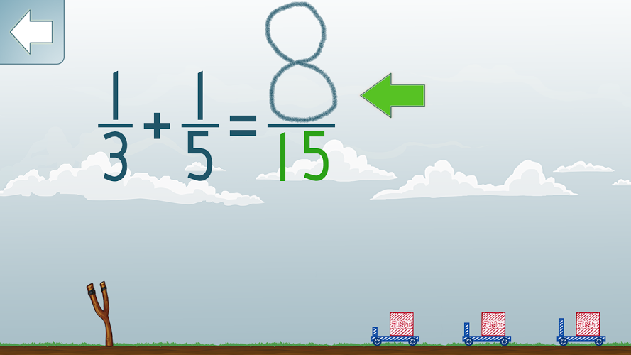 Adding Fractions Math Game截图5