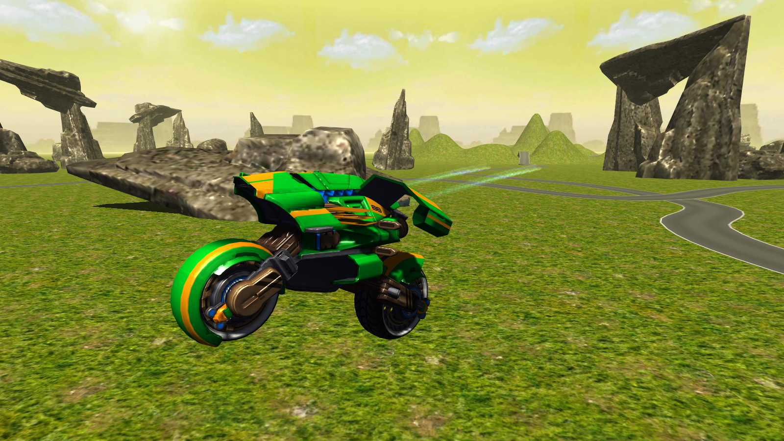 Flying Motorbike Stunt Rider截图4