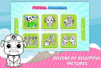 Patrol Puppy Coloring Book Game for Kids截图2