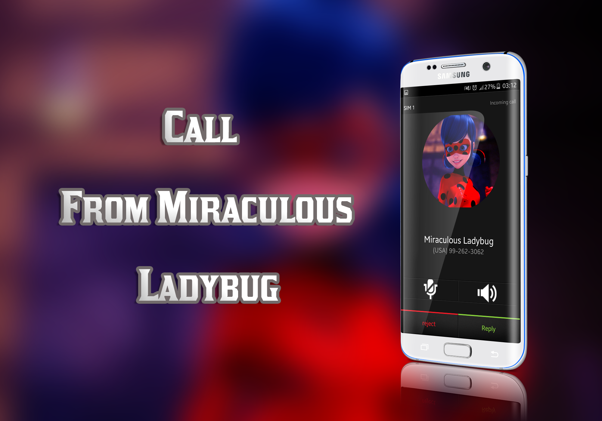 Fake Call Miraculous Ladybug截图1