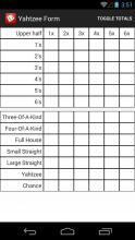 Yahtzee Score Form截图1