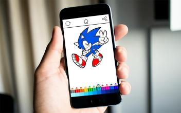 Coloring Sonic Kids截图5