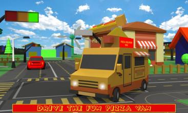 Blocky Pizza Delivery截图1