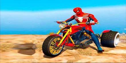 Spider Hero Bike Race截图1