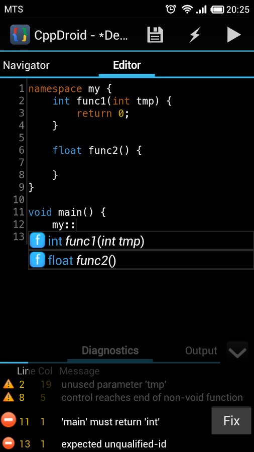 C/C++安卓IDE:CppDroid截图2