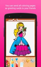 公主彩图 Princess Coloring Book截图4