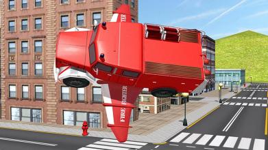 Flying Firetruck City Pilot 3D截图2