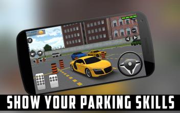 City Parking Sports Car Driving Test Simulator 3D截图1