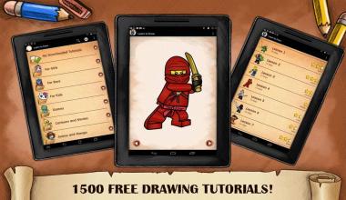 Drawing Fighters Ninja Lego截图1