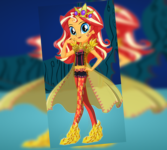 Dress Up Sunset Shimmer Games截图5