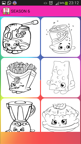 Coloring Book Pages Shopkins截图4