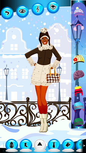 Winter Fashion Dress Up Games截图4