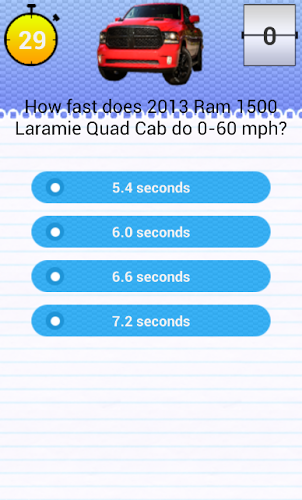 Quiz for Dodge 1500 Fans截图3