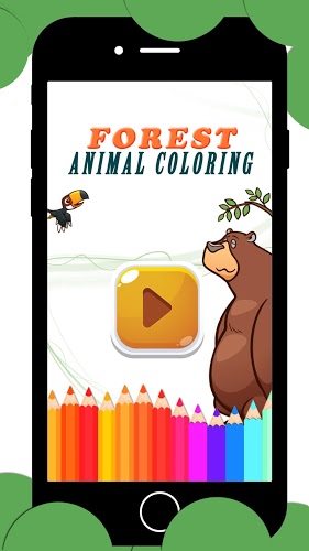 Forest Animal Coloring Book截图1