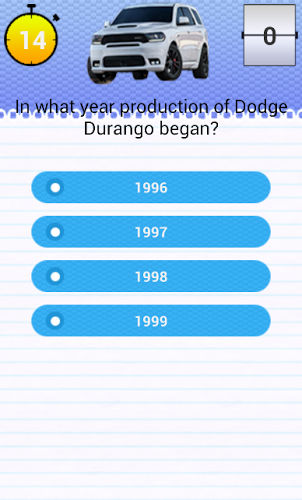 Quiz for Dodge Durango Fans截图3